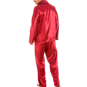 Pijama de Seda 100% Pura para Hombre, Verano 2026, Conjunto de Camiseta de Manga Larga y Pantalones, Ropa de Dormir para el Hogar - Product Image 3