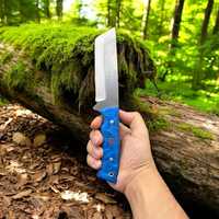 Couteau de chasse à lame droite de qualité industrielle OEM/ODM, manche en bois, étui en cuir, personnalisable OEM