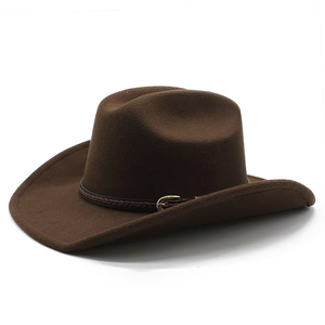 CUSTOM LOGO <b>Winter</b> Wholesale Buy High Quality Unisex Bulk Fedora Felts Cowgirl Cowboy <b>Hat</b> for <b>Men</b> Women - Product Image 3