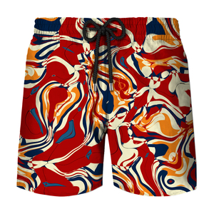 Pantalones Cortos de Lona de Poliéster 100% de Alta Calidad para Hombre, Cintura Media, Casuales, Diseño Sólido, Transpirables y de Secado Rápido - Product Image 6