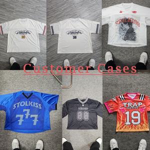 Camiseta Deportiva de Corte Cuadrado con Hombros Caídos para Hombre, de Secado Rápido, Transpirable, 100% Algodón, Malla Jersey, Ajuste Regular, Estampado Serigrafiado, Lisa - Product Image 6