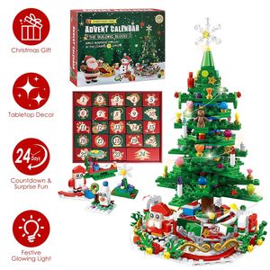 Set di Costruzioni Albero di Natale Luminoso a LED 2025, Calendario Conto alla Rovescia 24 Giorni, Puzzle di Blocchi da Costruzione Natalizi per Ragazzi - Product Image 2