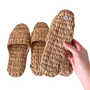 Pantuflas Hechas a Mano con Jacinto de Agua, Tamaño Personalizado, Ecológicas, Naturales, para Interiores, Hoteles y Resorts - Product Image 3