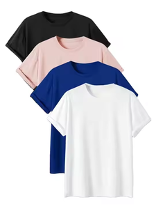 T-shirts pour hommes à manches courtes personnalisés, col rond, coupe classique, 100% coton biologique - Product Image 5