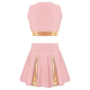 Uniforme de Animadoras Personalizado con Tela Elástica Resistente y Diseño Audaz, Ideal para Rutinas de Animadoras de Alta Energía y Competiciones - Product Image 1
