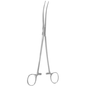 Pinza de Coarcción Crafoord de 9 1/2 Pulgadas, Hemostato, Instrumento Quirúrgico Vascular Reutilizable de Acero Inoxidable con Mandíbula Curva para Sujetar Tejidos - Product Image 6