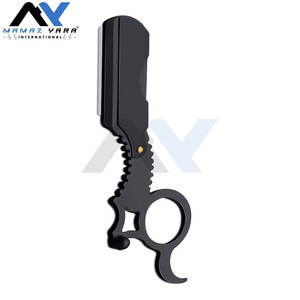 Navaja de Afeitar Profesional de Acero Inoxidable con Anillo Individual para Barbería, Afeitadora Manual para Hombres y Mujeres - Product Image 6