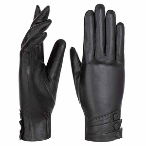 Winter Special MEN Women Fashion Dress <b>Gloves</b> Leather <b>Gloves</b> Hand <b>Warmer</b> Black Winter Ladies Dress <b>Gloves</b> - Product Image 1