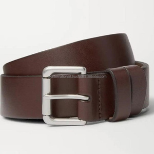 Cinturón Casual de Cuero Marrón Resistente para Hombre en Todos los Tamaños Personalizados, Cinturón de Cuero de Moda Masculina de Alta Calidad y Accesorios - Product Image 1