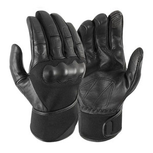 Gants de moto en cuir pour adultes, équipement de protection pour la sécurité routière - Product Image 1