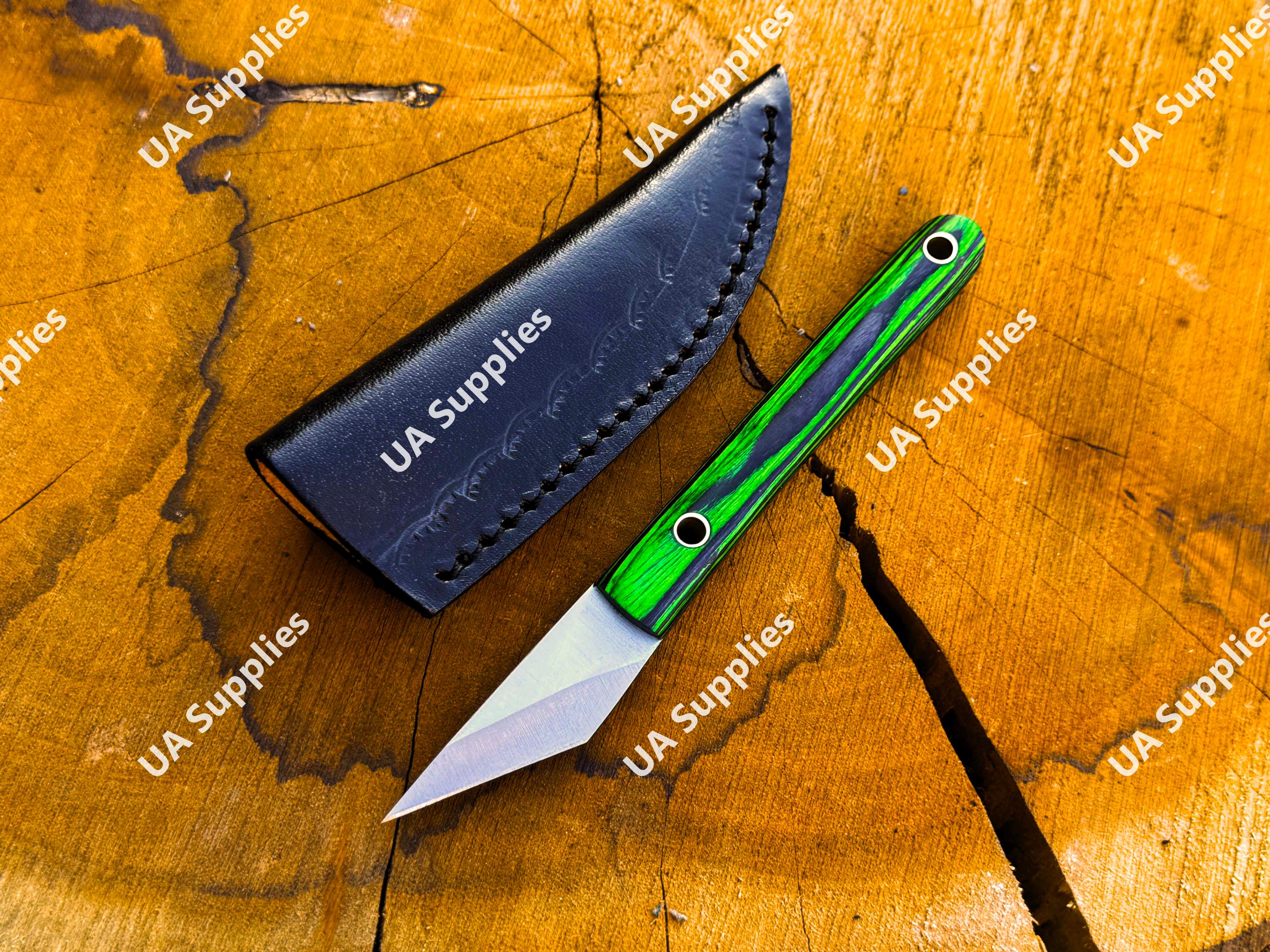 Acero Inoxidable y Madera Verde Negra