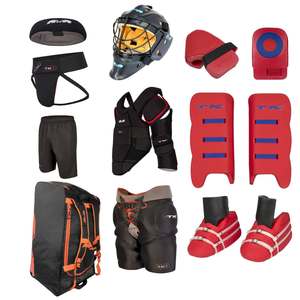 Conjunto de Equipo de Protección para Portero de Hockey sobre Césped, Casco, Máscara, Protectores de Piernas, Guantes, Bolsa, Eoin Winston Sports Ews 00003 - Product Image 1
