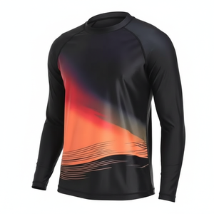 Camiseta de Compresión Profesional de Alto Rendimiento para Hombre, Manga Larga, Protección Solar, Sublimación Personalizada, BJJ MMA, para Gimnasio - Product Image 3