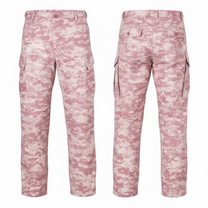 OEM ODM Latest Design Straight Fitted Camouflage Cargo Pants Lightweight Outdoor Casual Trousers Multi Pocket <b>Workwear</b> Pants - Product Image 5