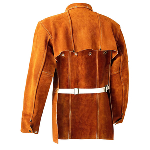 Ensemble veste et pantalon de soudage en cuir de vachette imperméable classe 2, résistant à la chaleur, vêtements de travail de protection - Product Image 5