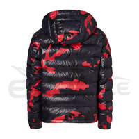 Veste matelassée à imprimé camouflage, à capuche, grande taille, unisexe, pour l'hiver, logo personnalisé, vente en gros, veste résistante au vent