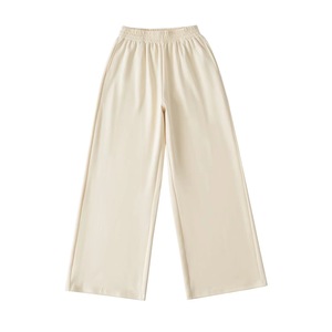 Pantalones Casuales de Verano para Mujer, de Cintura Alta Elástica, Pierna Ancha, Estilo Oxford, Antiarrugas, Hip Hop, Lisos, Sueltos y Rectos - Product Image 2