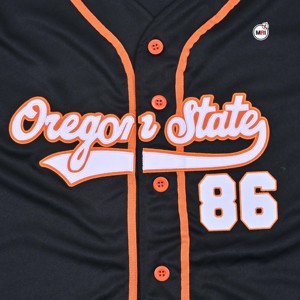 For State <b>Baseball</b> Jerseys Unisex Black Orange Stitched Tackle Twill 86 Number Front Embroidery Regular Fit Half Breathable - Product Image 6