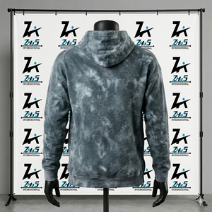เสื้อฮู้ดดี้ผ้าฟลีซหนา 250gsm ล้างสีแบบแอซิดวอช สไตล์วินเทจ แต่งลายขาดๆ สำหรับผู้ชาย บุผ้าฝ้าย 100% พร้อมฮู้ด มีโลโก้สั่งทำได้ - Product Image 3