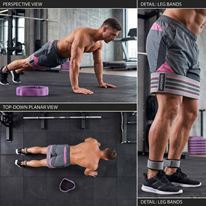 Bandas de resistencia para ejercicios de cadera, bandas de resistencia para yoga y fitness, bandas de resistencia para glúteos para gimnasio. - Product Image 4