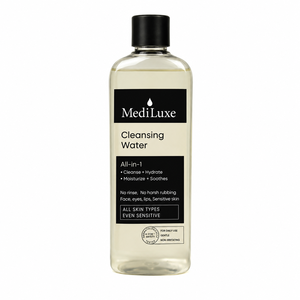 Eau Micellaire Démaquillante Douce MediLuxe Hydratante Sans Rinçage Nettoyant Visage 500mL Glycérine - Product Image 1