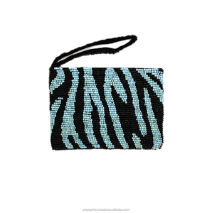 Monedero de Monedas Ajustable con Bordado de Mariquita WhimsicBold, Suave, con Cuentas, Hecho a Mano, con Cremallera Chevron, Gran Capacidad, Resistente al Agua - Product Image 6