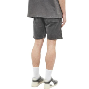 Summer Vintage Acid Wash Mens Heavyweight Canvas <b>Shorts</b> 100% Cotton Quick Dry Drawstring Closure Mid Waist Streetwear Solid - Product Image 3