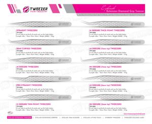 Sturdy and Durable <b>Eyelash</b> Extension Tweezers Stainless Steel Professional <b>Individual</b> <b>Eyelash</b> Extension Tweezers - Product Image 5