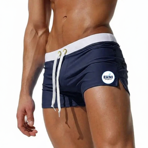 Trajes de Baño de Secado Rápido para Hombre, Tejidos, Casuales, 10 Colores, Shorts de Playa de Verano, Bolsillo Trasero, Cintura Elástica, Shorts de Surf - Product Image 3
