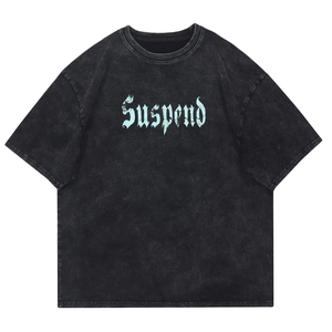 เสื้อยืดแขนยาวผู้ชายสีดำ พิมพ์ลายแบบนามธรรม พร้อมดีไซน์ตัวอักษรสีแดงด้านหลัง ผ้าฝ้ายถักแบบลำลอง คอกลม ทรงปกติ - Product Image 2