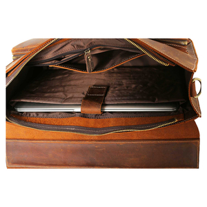 Bolso para Portátil de Cuero Genuino para Uso en la Oficina con Diseño Elegante y Calidad de Construcción Resistente - Product Image 5