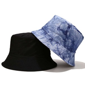 Chapeau Bob Unisexe en Coton Tie-Dye Décontracté pour Printemps-Été, Motif Blanc et Violet, Style Toile, Adulte - Product Image 6