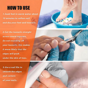Cortaúñas Curvo de Acero Inoxidable de Alta Resistencia con Mango Antideslizante, Diseño Portátil y Resorte Único para el Cuidado Profesional de los Pies - Product Image 3