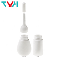 Flacon compte-gouttes en plastique LDPE écologique et recyclable de 5 ml pour soins du visage, avec bouchon en PP, sérum et masque pour soins de la peau, imprimé en sérigraphie