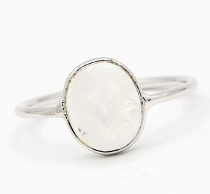 Anillo de Boda de Plata 925 Hecho a Mano con Engaste de Bisel de Piedra Lunar Arcoíris Natural de Corte Ovalado, Joyas Memoria, Certificado IGI, de Moda - Product Image 5