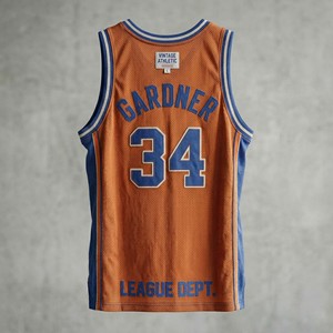 Maillot de basket vintage personnalisé pour homme, orange rétro, en maille respirante, uniforme de sport vierge, vente en gros - Product Image 4