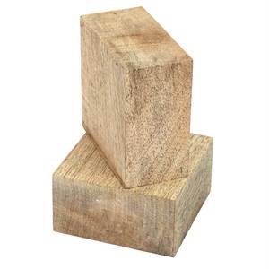 Solid Mango Wood <b>Square</b> Turning Blocks Premium Eco-Friendly Hardwood Blanks Handmade Polished Knife Handles Carving DIY - Product Image 6