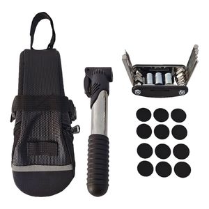 Kit de Herramientas para Reparación de Neumáticos de Bicicleta con Mini Bomba - Set de Mantenimiento para Bicicletas de Montaña y Carretera - Product Image 1