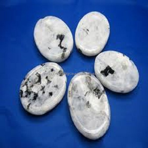 Venta al por mayor barato precio de fábrica de ágata natural cristales de piedra preciosa curativa Arco Iris piedra lunar a granel pulgar masaje PIEDRA DE PREOCUPACIÓN - Product Image 2