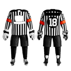 Uniforme de hockey sobre hielo 100% poliéster, costuras duraderas, personalización completa en tamaño, color y diseño. - Product Image 3