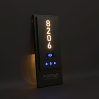 Plaque de porte d'hôtel personnalisée en aluminium avec clochettes « Ne pas déranger », idéale pour les auberges et les appartements