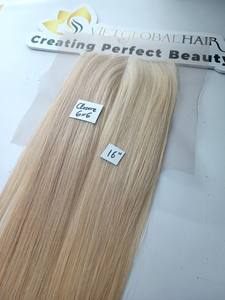 Vietnamese Girl Raw Unprocessed Virgin Hair in Blonde Cambodian Hair <b>Lace</b> <b>Closure</b> Grade a Human Hair - Product Image 4