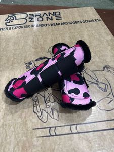 BRAND ZONE Equine <b>Boots</b> Patent Leather Horse Tendon <b>Brushing</b> <b>Boots</b> Splint <b>Boots</b> with 8MM Neoprean and Faux Fur Equestrian horse - Product Image 2