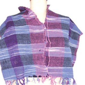 Hand-Knitted Cotton Jacquard <b>Scarf</b> for Women Summer Use - Product Image 2