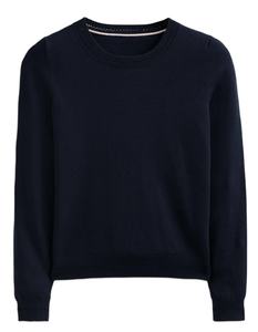 เสื้อถักกันหนาวผ้าฝ้ายแขนยาวคอกลมเสื้อทีมผ้าฝ้าย COLOUR catriona สีทึบแบบคลาสสิกสำหรับฤดูหนาว - Product Image 1