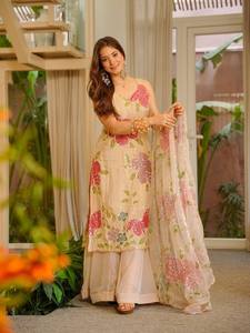 Designer Palzoo Modern Salwar Kameez Set-Elegant Ethnic Wear with Premium <b>Fabric</b> Quick Dry & Classy Tones - Product Image 2