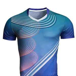 Maillot de sport imprimé 3D à col en V, uniforme de volleyball à séchage rapide en polyester, taille élastique printemps/été, kit de match pour club - Product Image 2