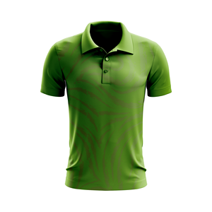 Chemise de golf pour hommes, unie, respirante, anti-rétrécissement, séchage rapide, personnalisable, imprimé artistique linéaire minimaliste, légère, vente en gros - Product Image 1