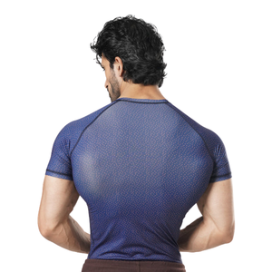 Men's <b>Short</b> <b>Sleeve</b> Compression Shirt Quick Dry Gym Fitness Training Top Moisture Wicking Athletic <b>Base</b> <b>Layer</b> Workout Running Tee - Product Image 6