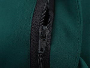 Pantalones Casuales de Pierna Ancha para Hombre, Cintura Media, Verde Oscuro, 100% Algodón, Cintura Elástica, Antiarrugas, Pantalones de Lona para Invierno - Product Image 6